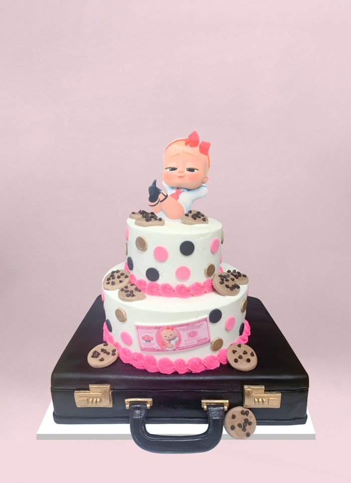Photo: boss baby fondant cake
