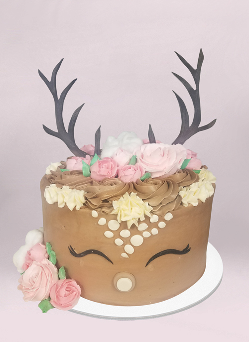 Photo: deer iced cake