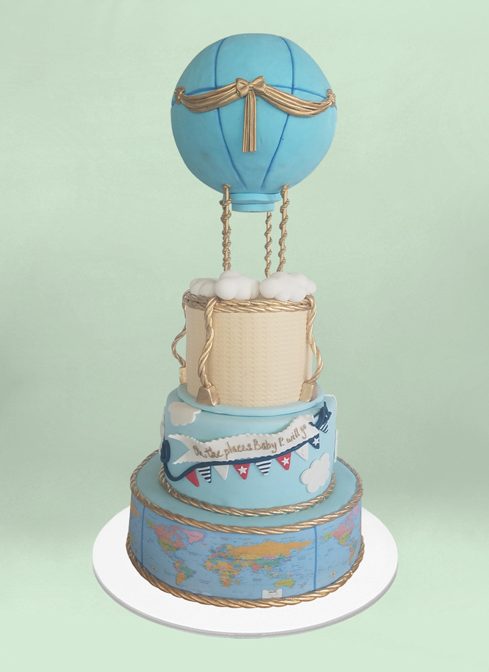 Photo: oh the placs you will go travel themed tiered fondant cake